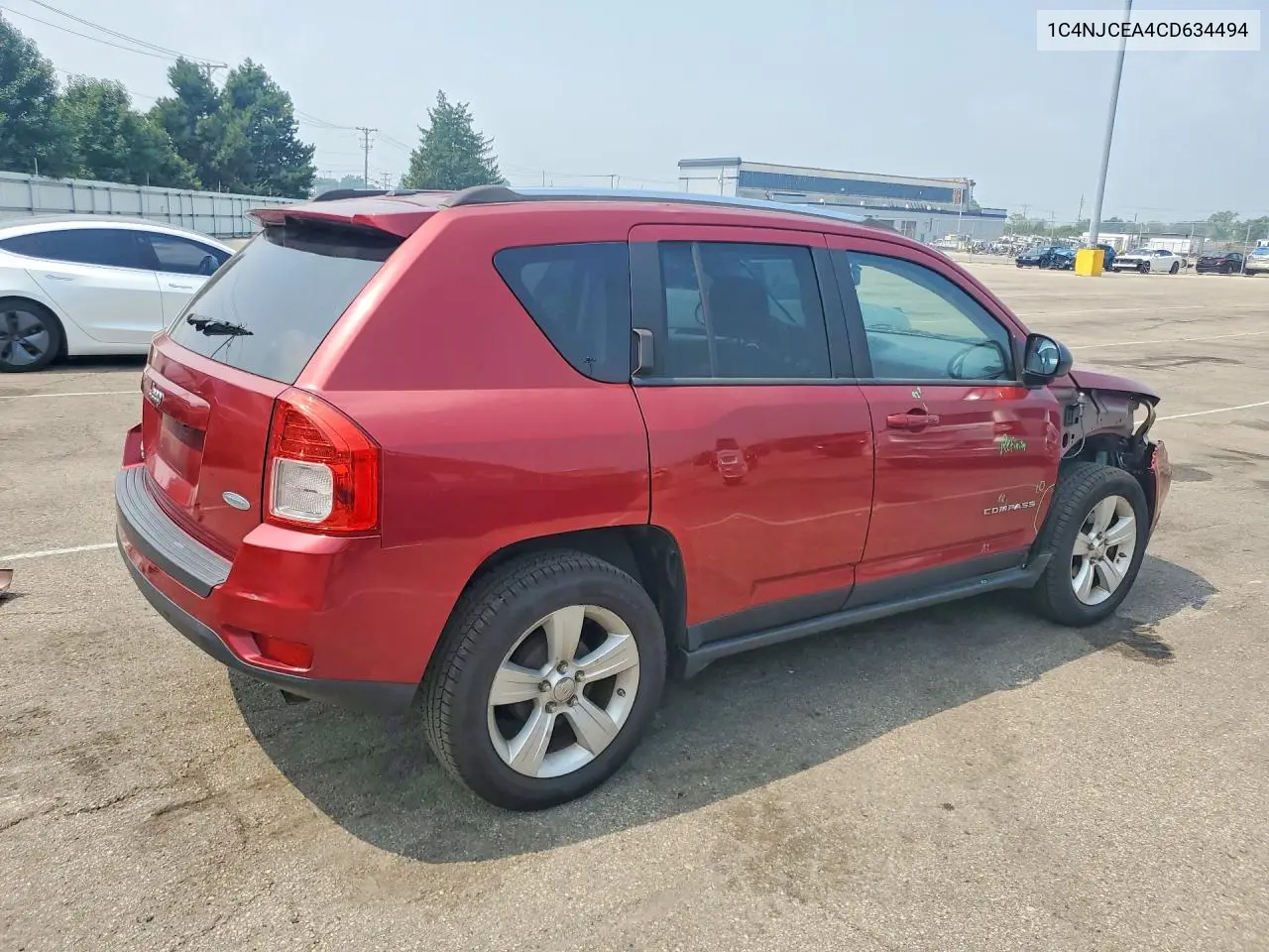 2012 Jeep Compass Latitude VIN: 1C4NJCEA4CD634494 Lot: 61100916