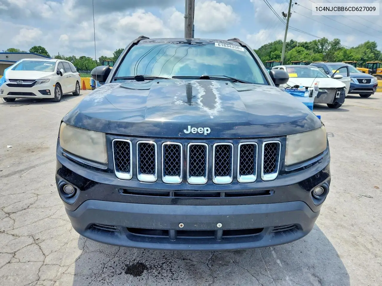 2012 Jeep Compass Sport VIN: 1C4NJCBB6CD627009 Lot: 61834356
