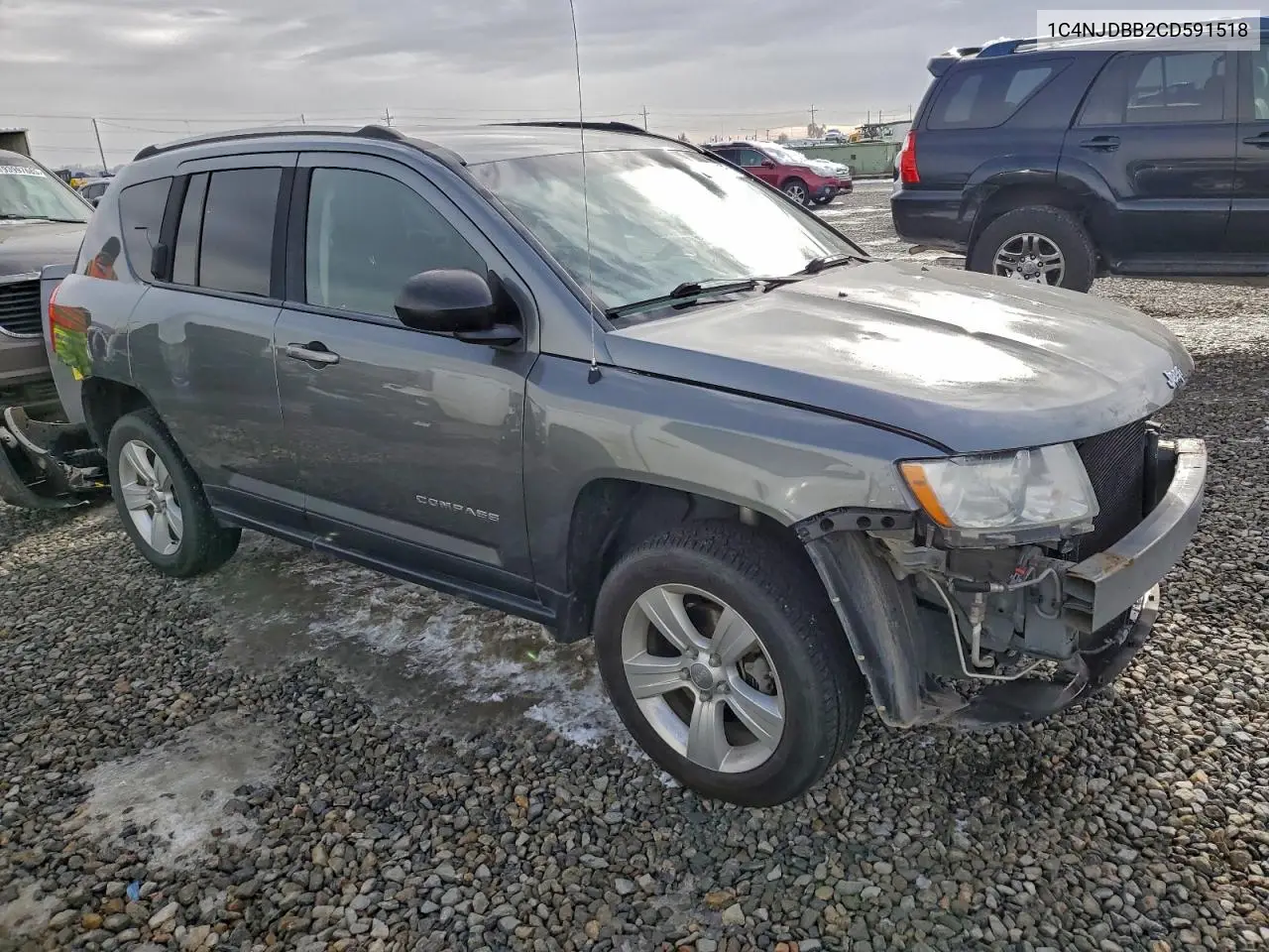 1C4NJDBB2CD591518 2012 Jeep Compass Sport