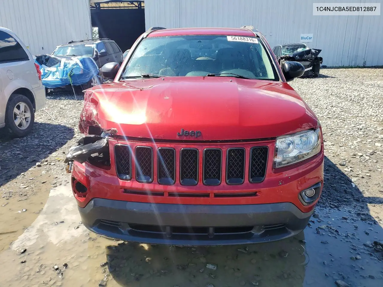 2014 Jeep Compass Sport VIN: 1C4NJCBA5ED812887 Lot: 56188316