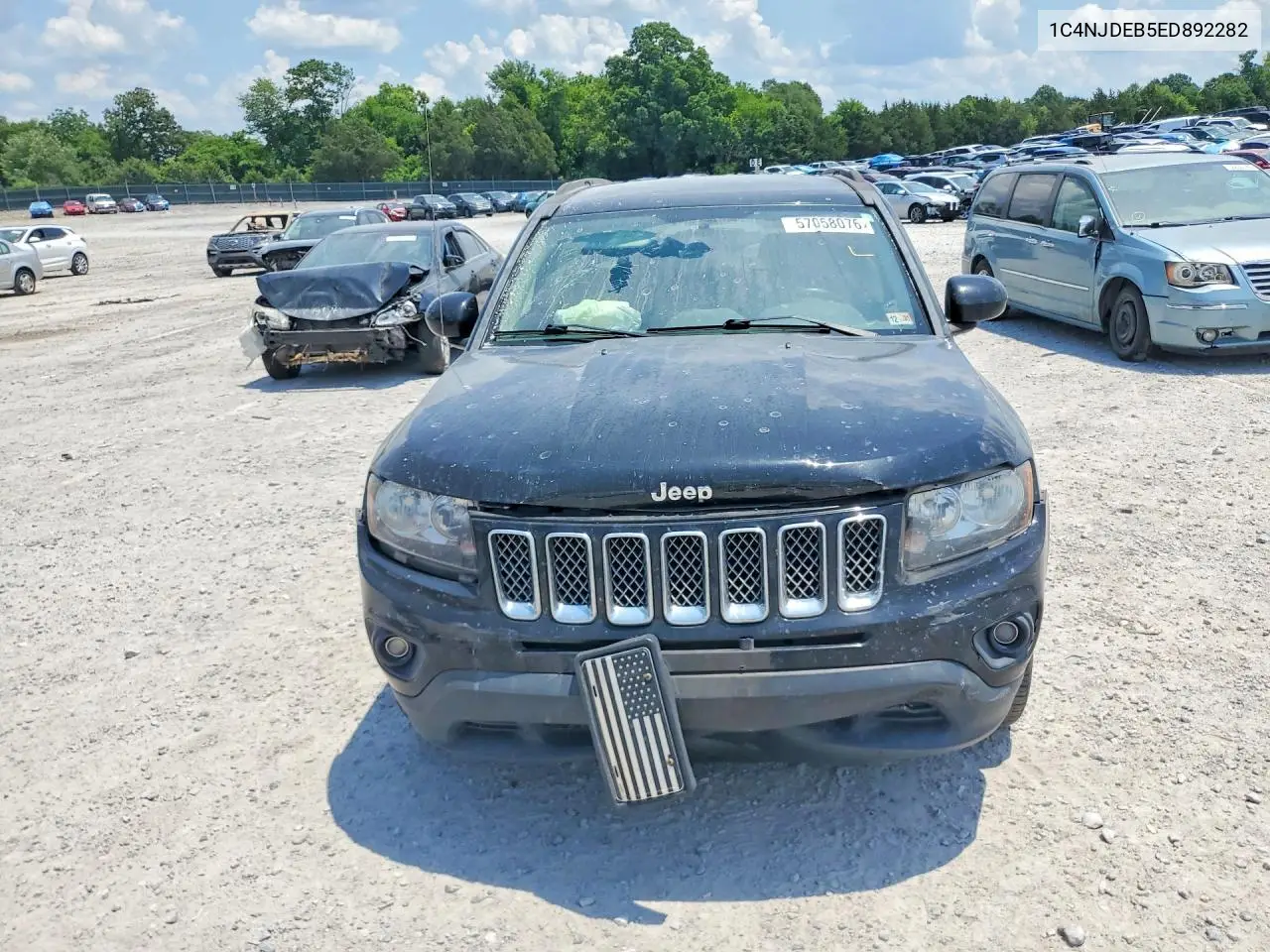 2014 Jeep Compass Latitude VIN: 1C4NJDEB5ED892282 Lot: 57058076