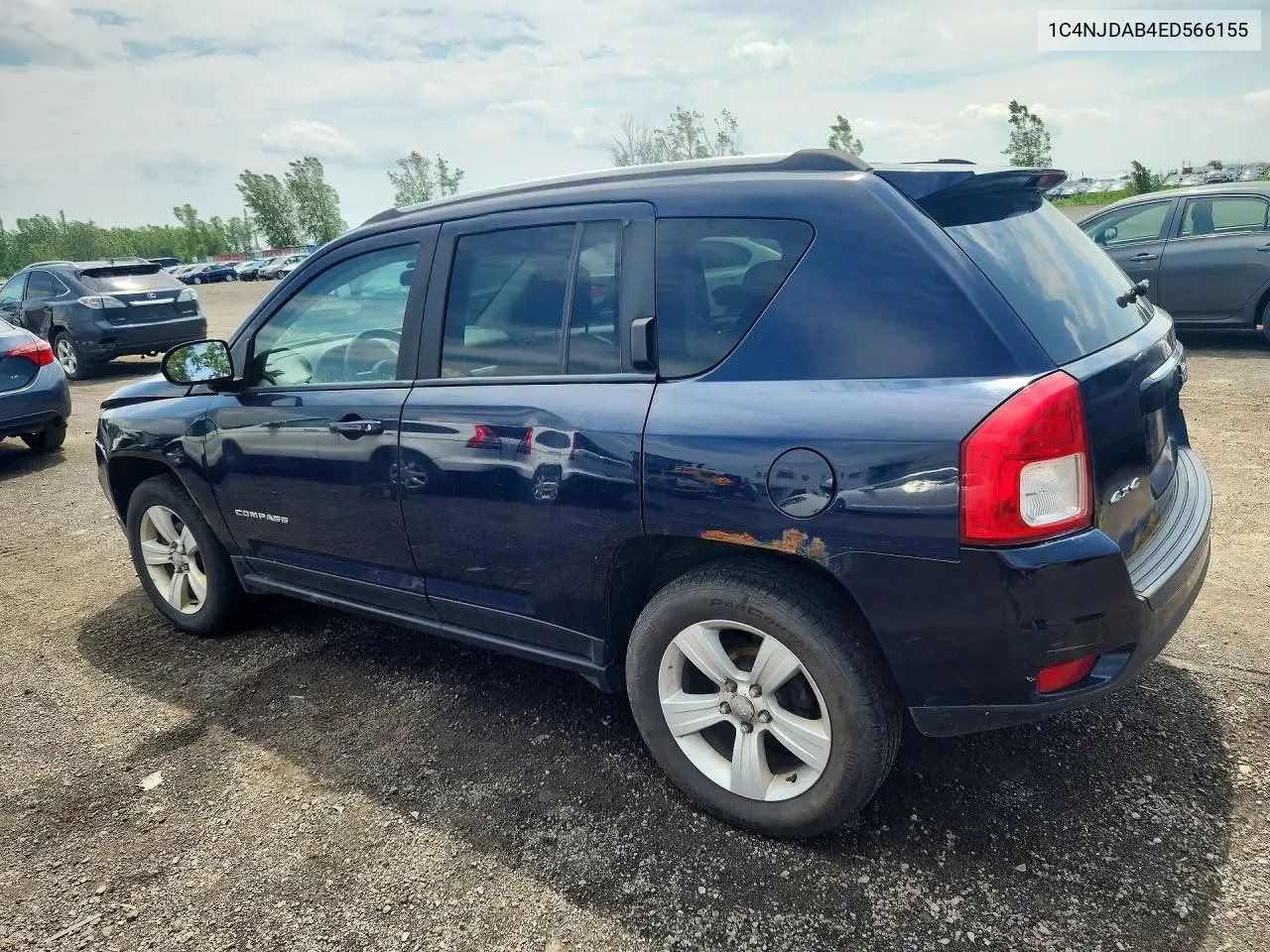 2014 Jeep Compass Sport VIN: 1C4NJDAB4ED566155 Lot: 59957006