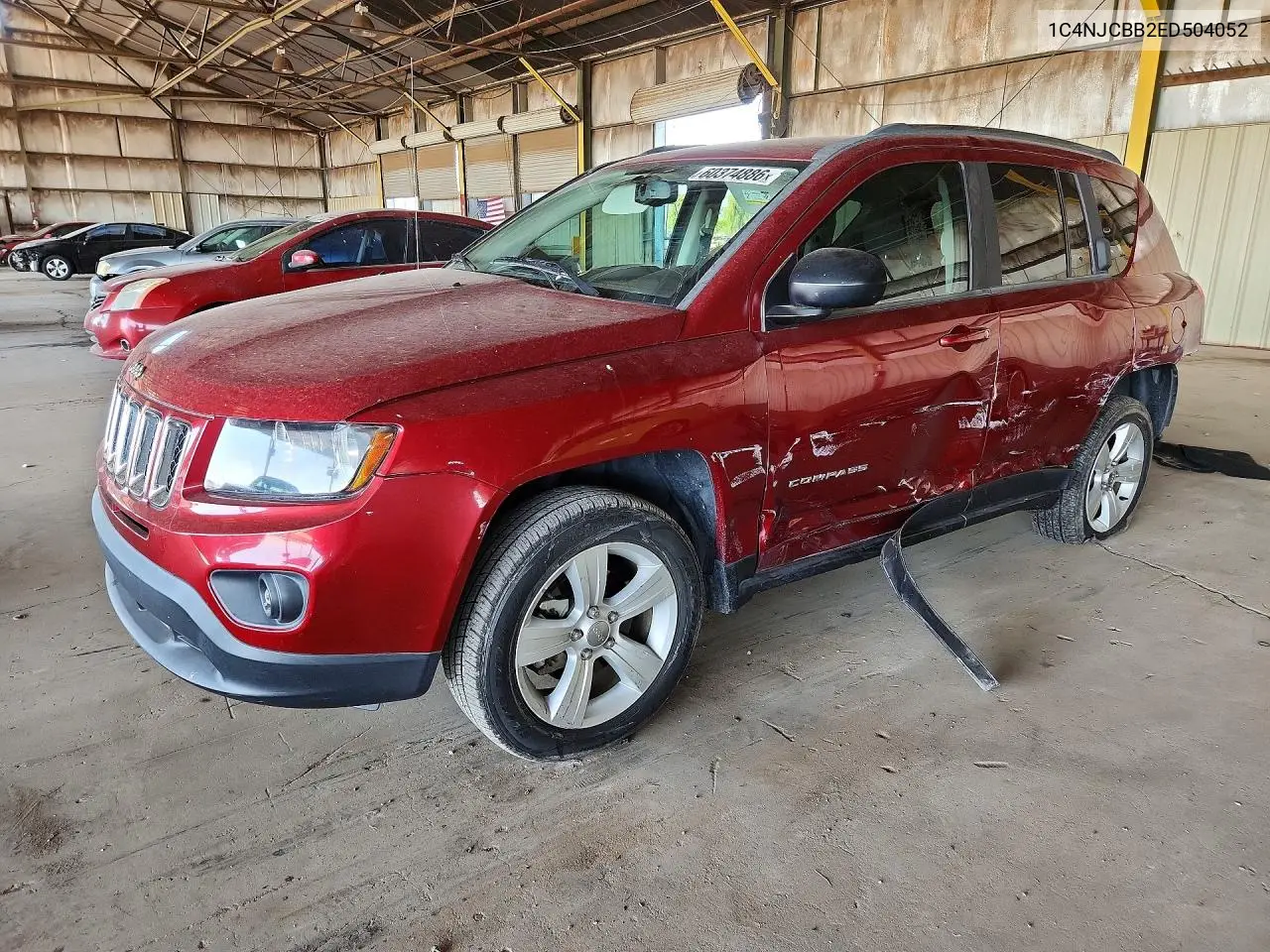 2014 Jeep Compass Sport VIN: 1C4NJCBB2ED504052 Lot: 60374886