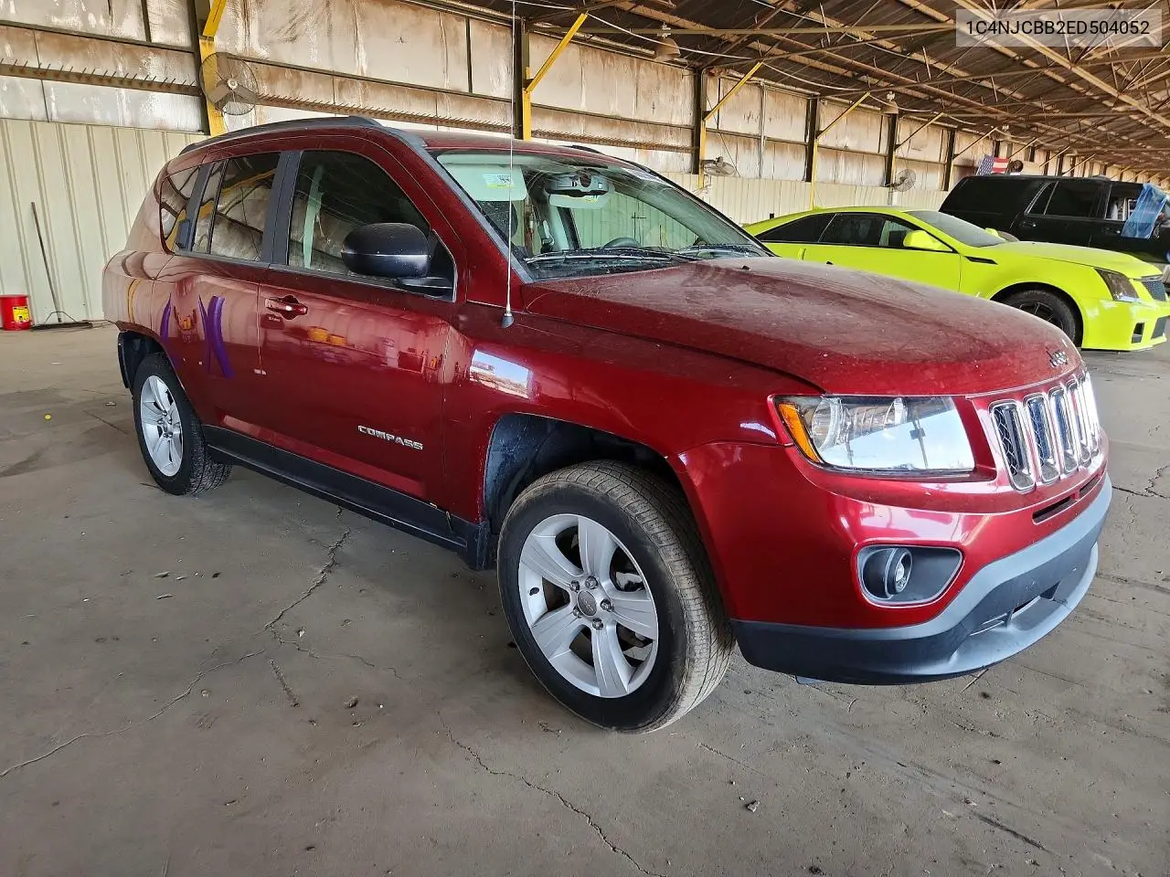 2014 Jeep Compass Sport VIN: 1C4NJCBB2ED504052 Lot: 60374886