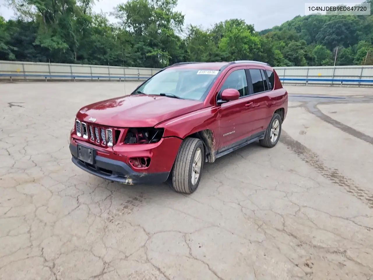 2014 Jeep Compass Latitude VIN: 1C4NJDEB9ED847720 Lot: 61971576