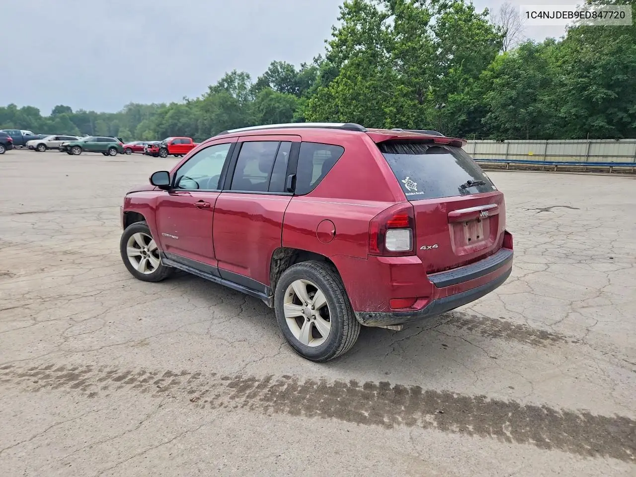 2014 Jeep Compass Latitude VIN: 1C4NJDEB9ED847720 Lot: 61971576
