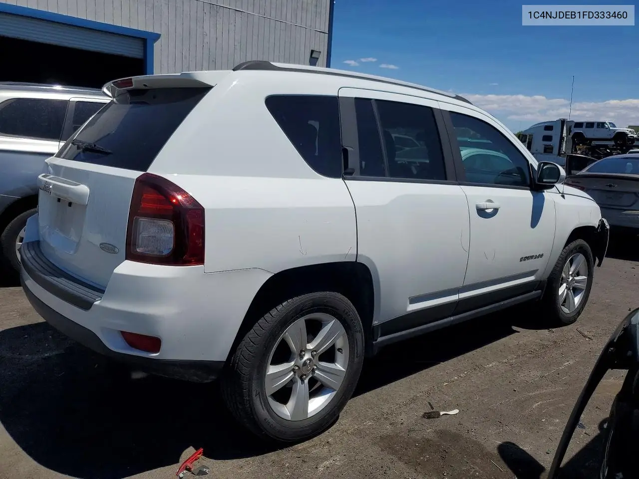 2015 Jeep Compass Latitude VIN: 1C4NJDEB1FD333460 Lot: 57714426