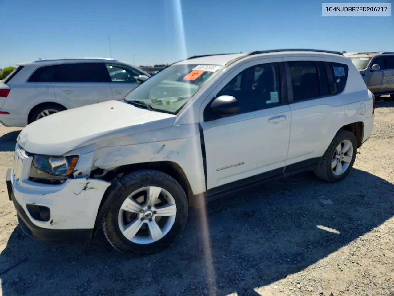 2015 Jeep Compass Sport VIN: 1C4NJDBB7FD206717 Lot: 59976596