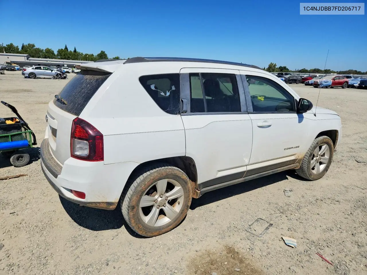 2015 Jeep Compass Sport VIN: 1C4NJDBB7FD206717 Lot: 59976596
