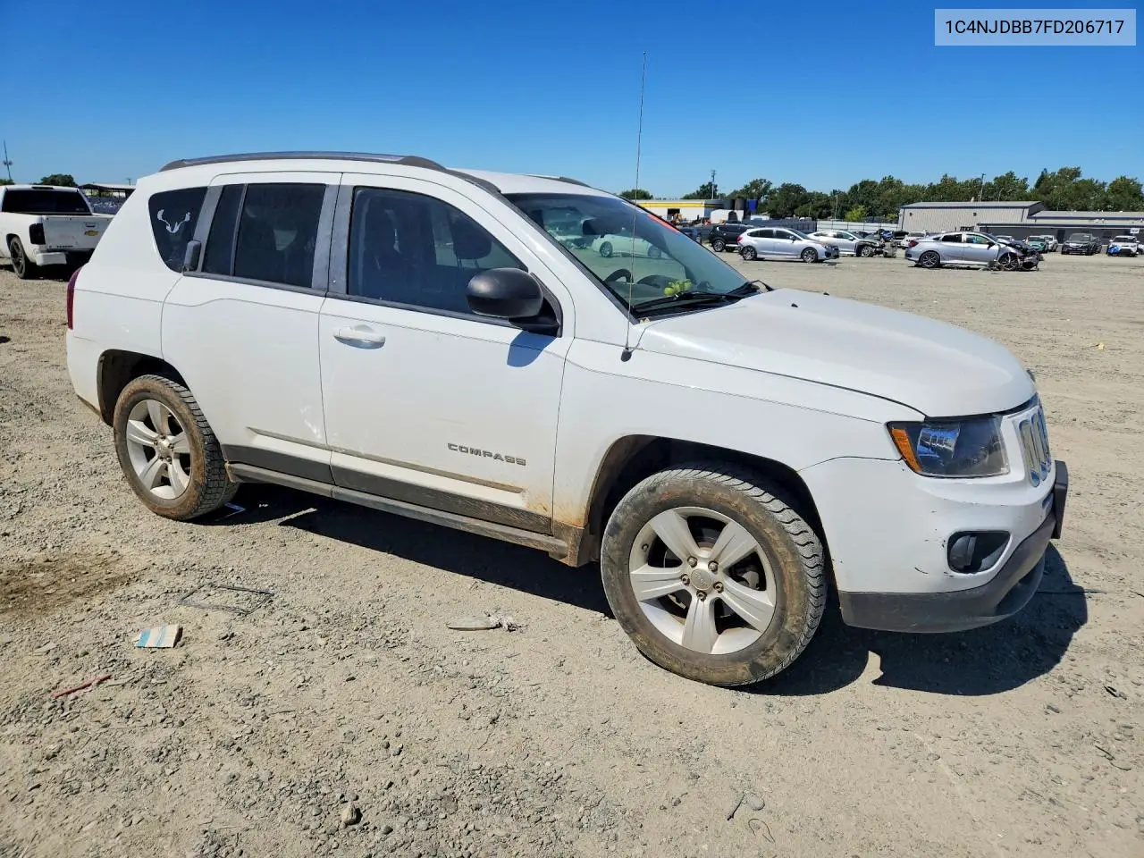 2015 Jeep Compass Sport VIN: 1C4NJDBB7FD206717 Lot: 59976596