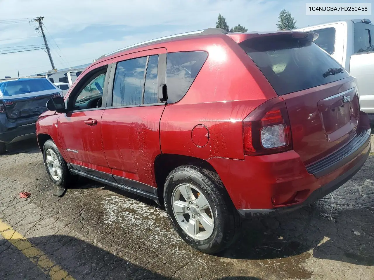 2015 Jeep Compass Sport VIN: 1C4NJCBA7FD250458 Lot: 61500236