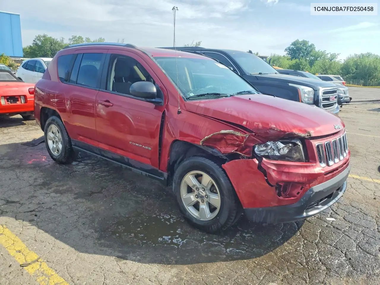 2015 Jeep Compass Sport VIN: 1C4NJCBA7FD250458 Lot: 61500236