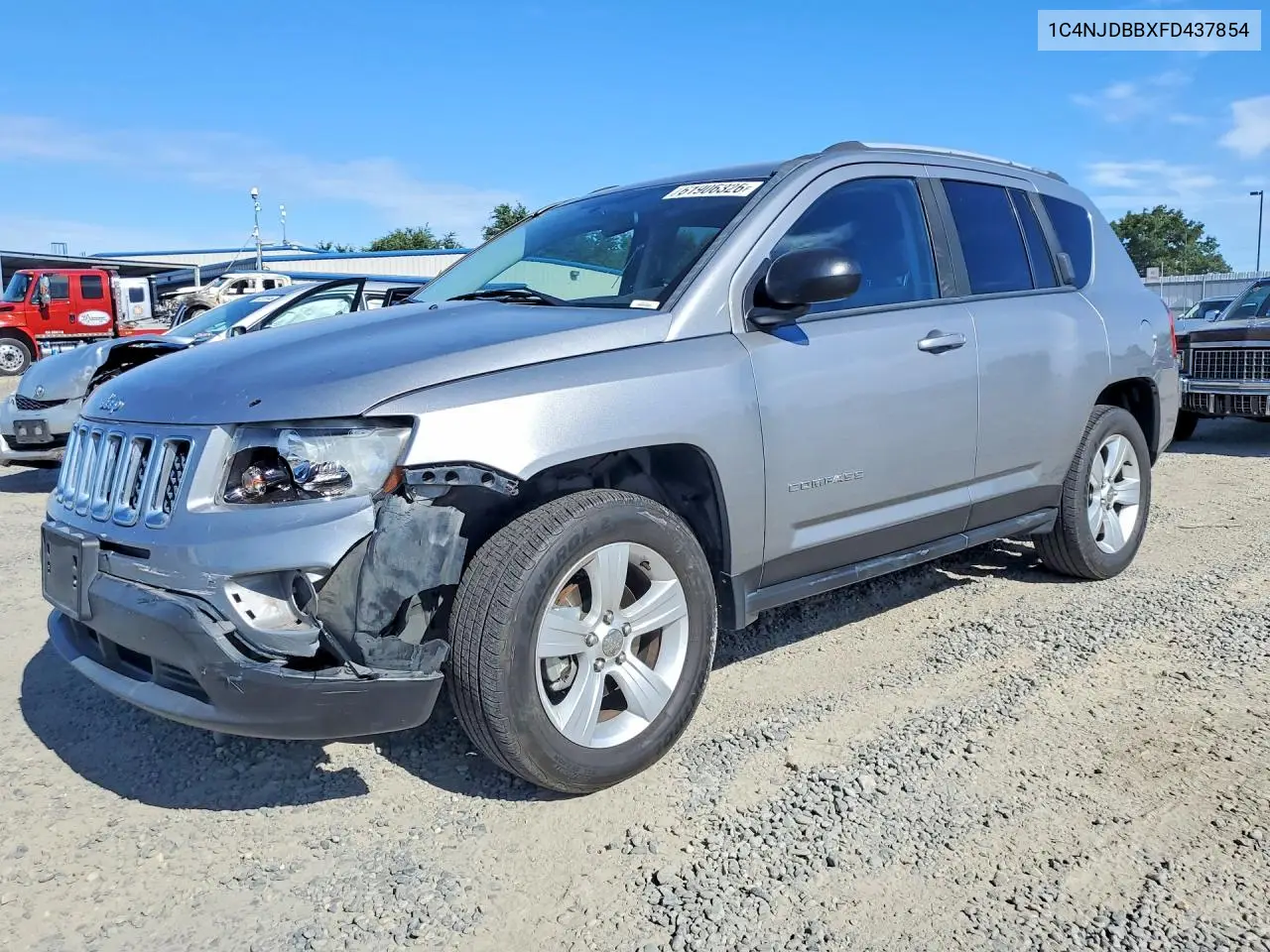 2015 Jeep Compass Sport VIN: 1C4NJDBBXFD437854 Lot: 61906326