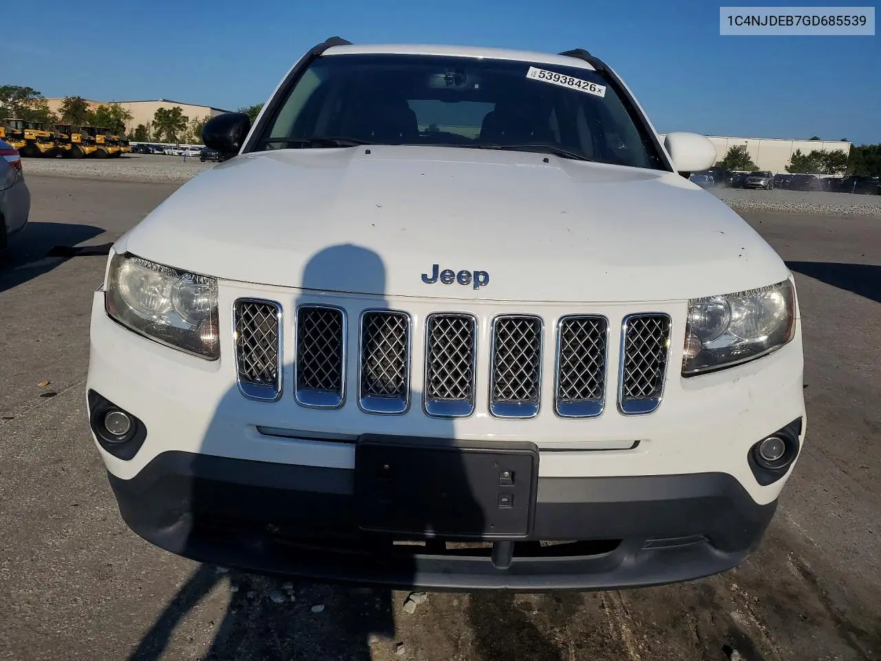 2016 Jeep Compass Latitude VIN: 1C4NJDEB7GD685539 Lot: 53938426