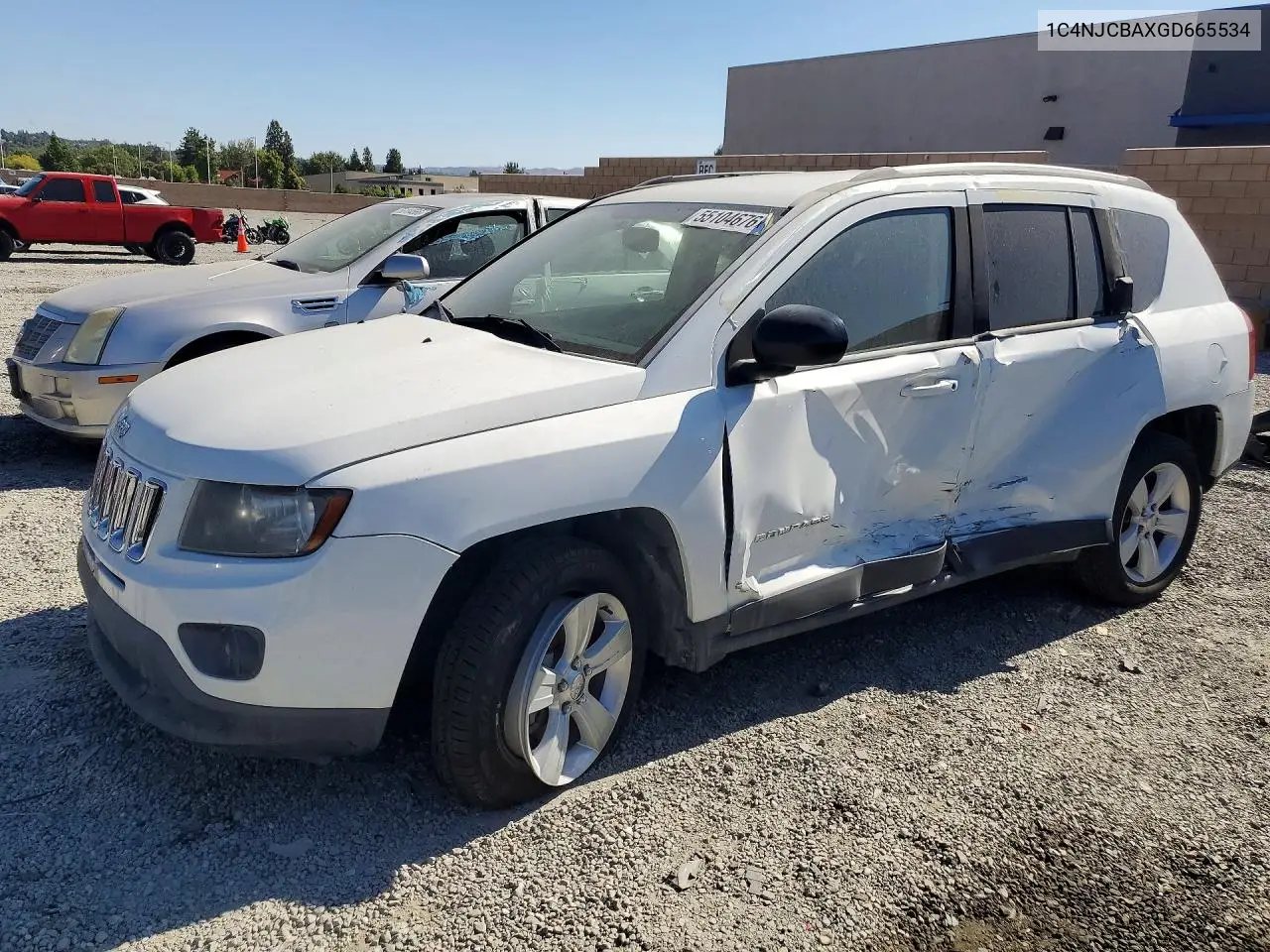 1C4NJCBAXGD665534 2016 Jeep Compass Sport