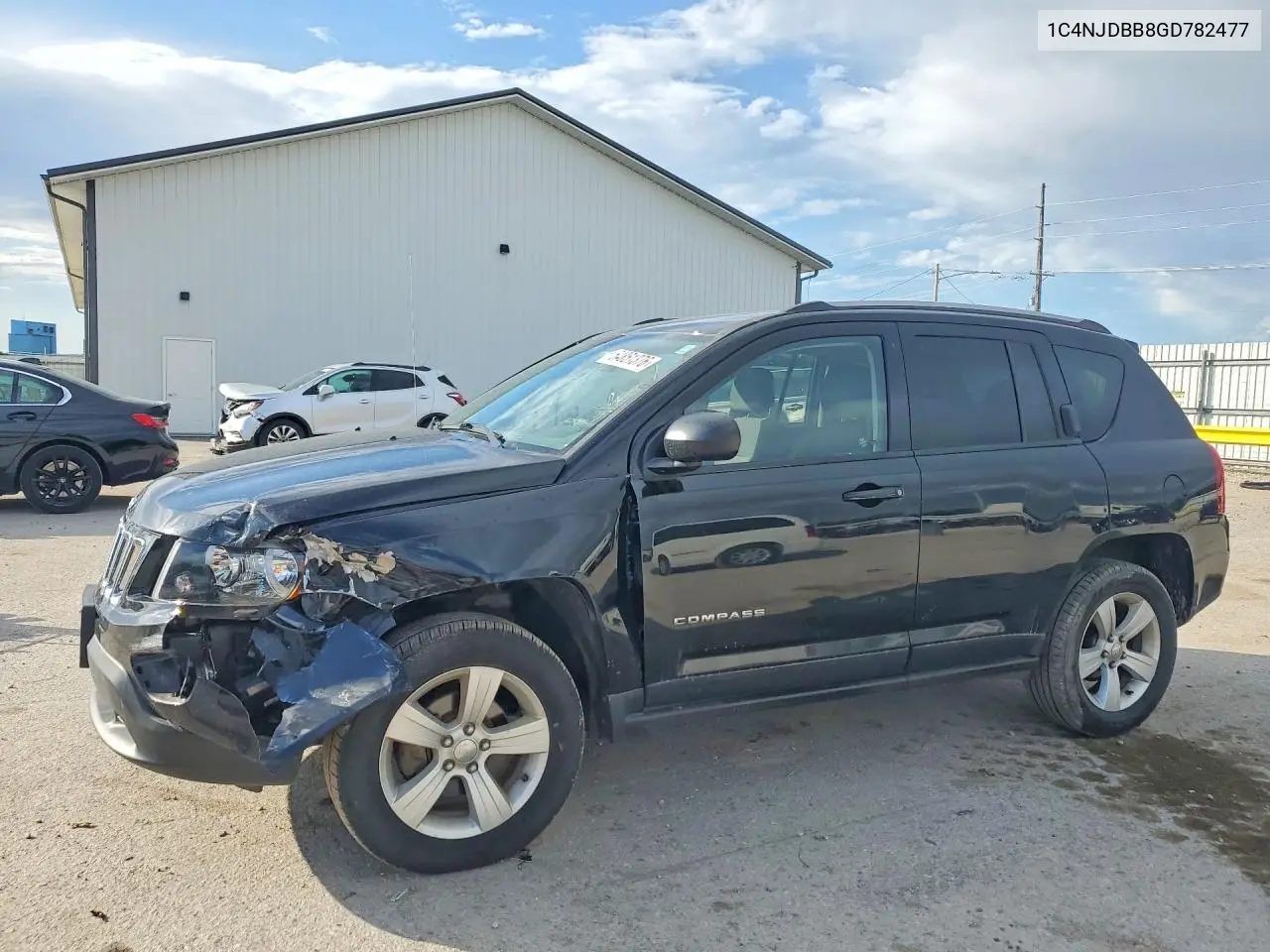 2016 Jeep Compass Sport VIN: 1C4NJDBB8GD782477 Lot: 55120906
