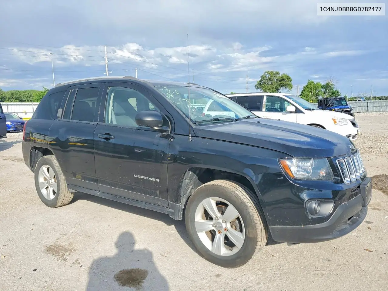 2016 Jeep Compass Sport VIN: 1C4NJDBB8GD782477 Lot: 55120906
