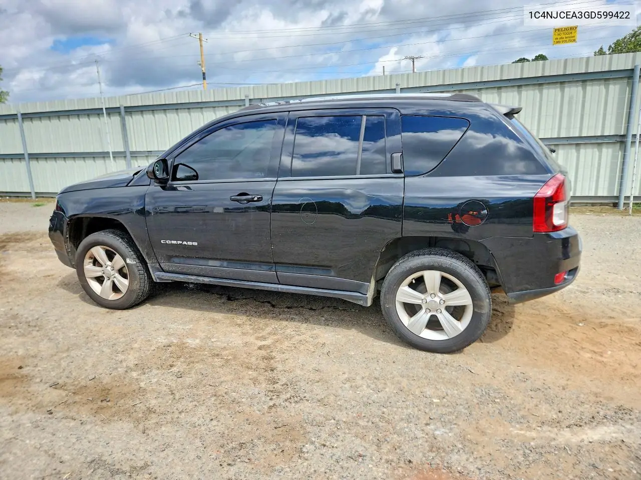 2016 Jeep Compass Latitude VIN: 1C4NJCEA3GD599422 Lot: 56632516