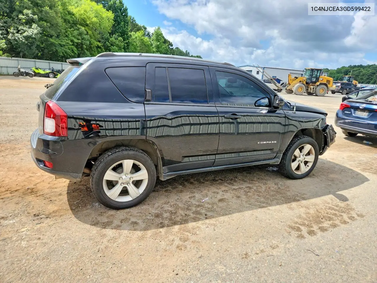 2016 Jeep Compass Latitude VIN: 1C4NJCEA3GD599422 Lot: 56632516