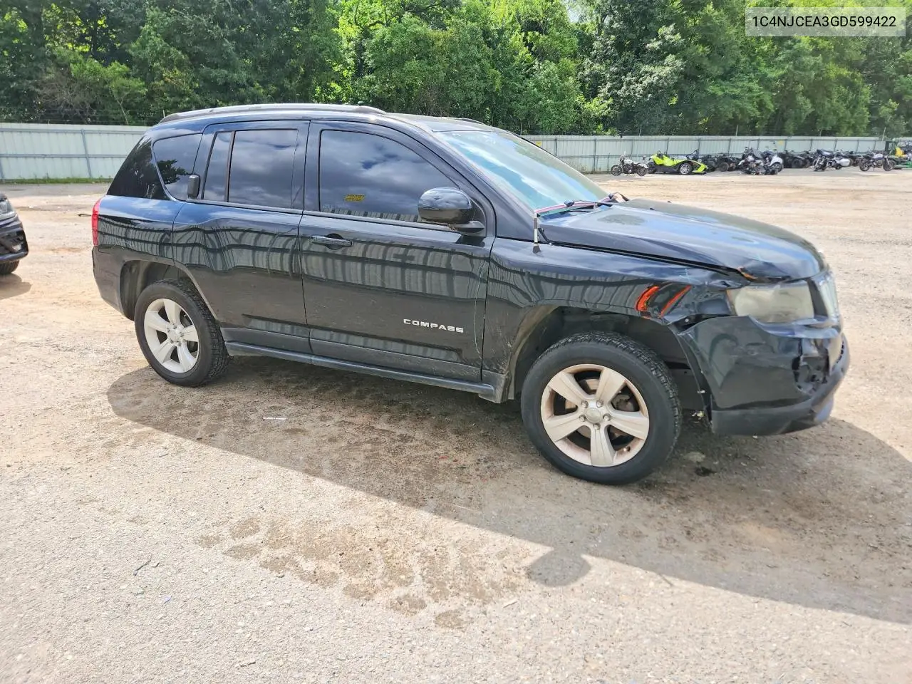 2016 Jeep Compass Latitude VIN: 1C4NJCEA3GD599422 Lot: 56632516