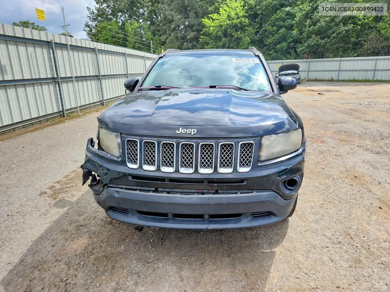 2016 Jeep Compass Latitude VIN: 1C4NJCEA3GD599422 Lot: 56632516