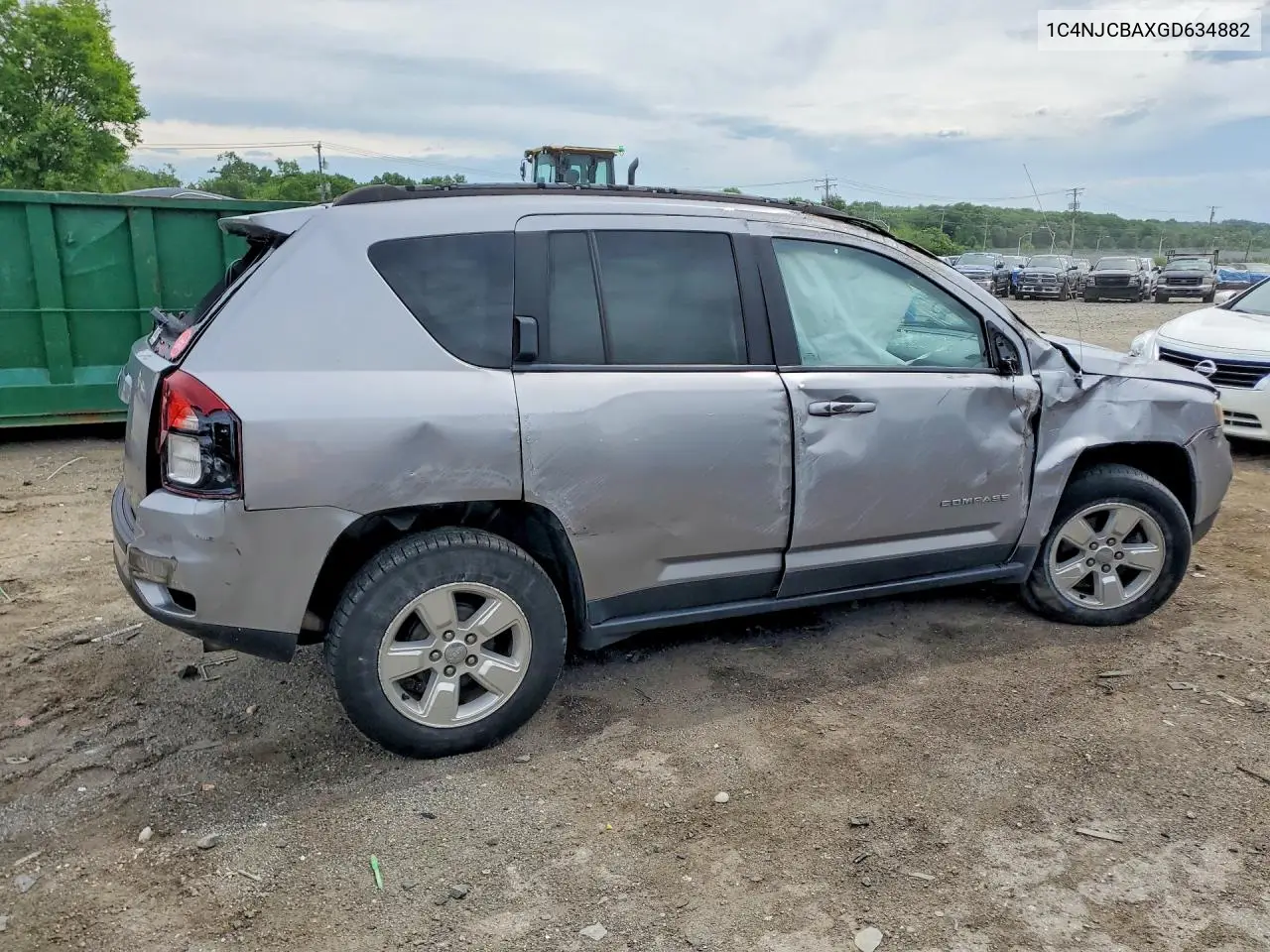 2016 Jeep Compass Sport VIN: 1C4NJCBAXGD634882 Lot: 57878856