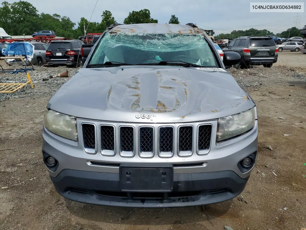 2016 Jeep Compass Sport VIN: 1C4NJCBAXGD634882 Lot: 57878856