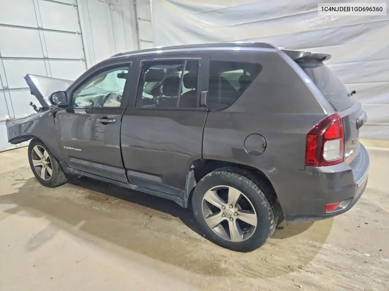 2016 Jeep Compass Latitude VIN: 1C4NJDEB1GD696360 Lot: 58277916
