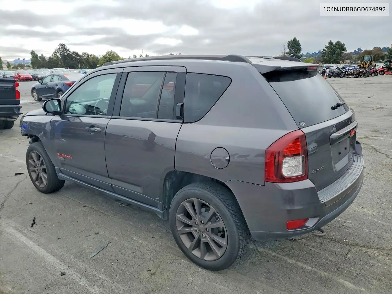 2016 Jeep Compass Sport VIN: 1C4NJDBB6GD674892 Lot: 58608376