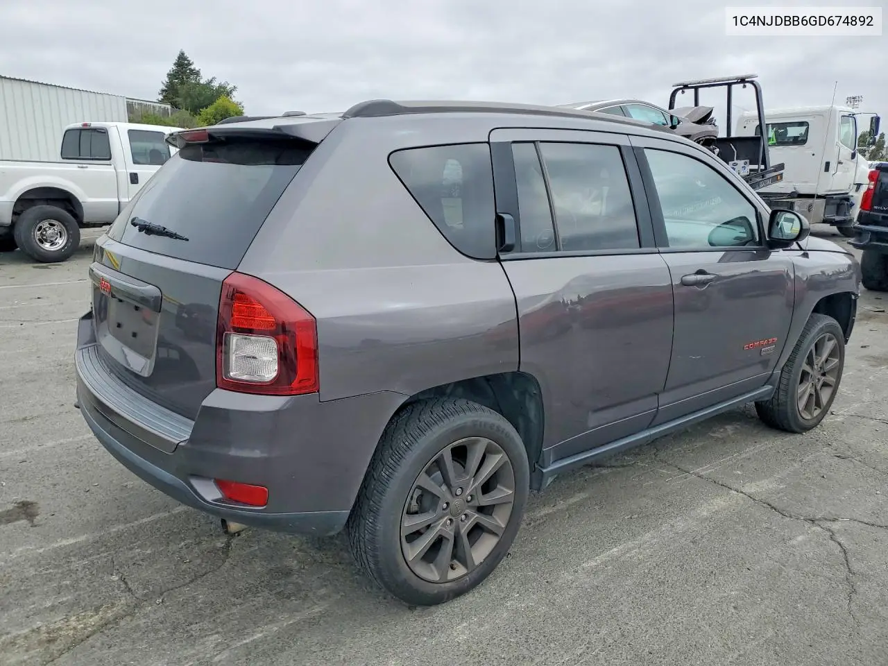 2016 Jeep Compass Sport VIN: 1C4NJDBB6GD674892 Lot: 58608376