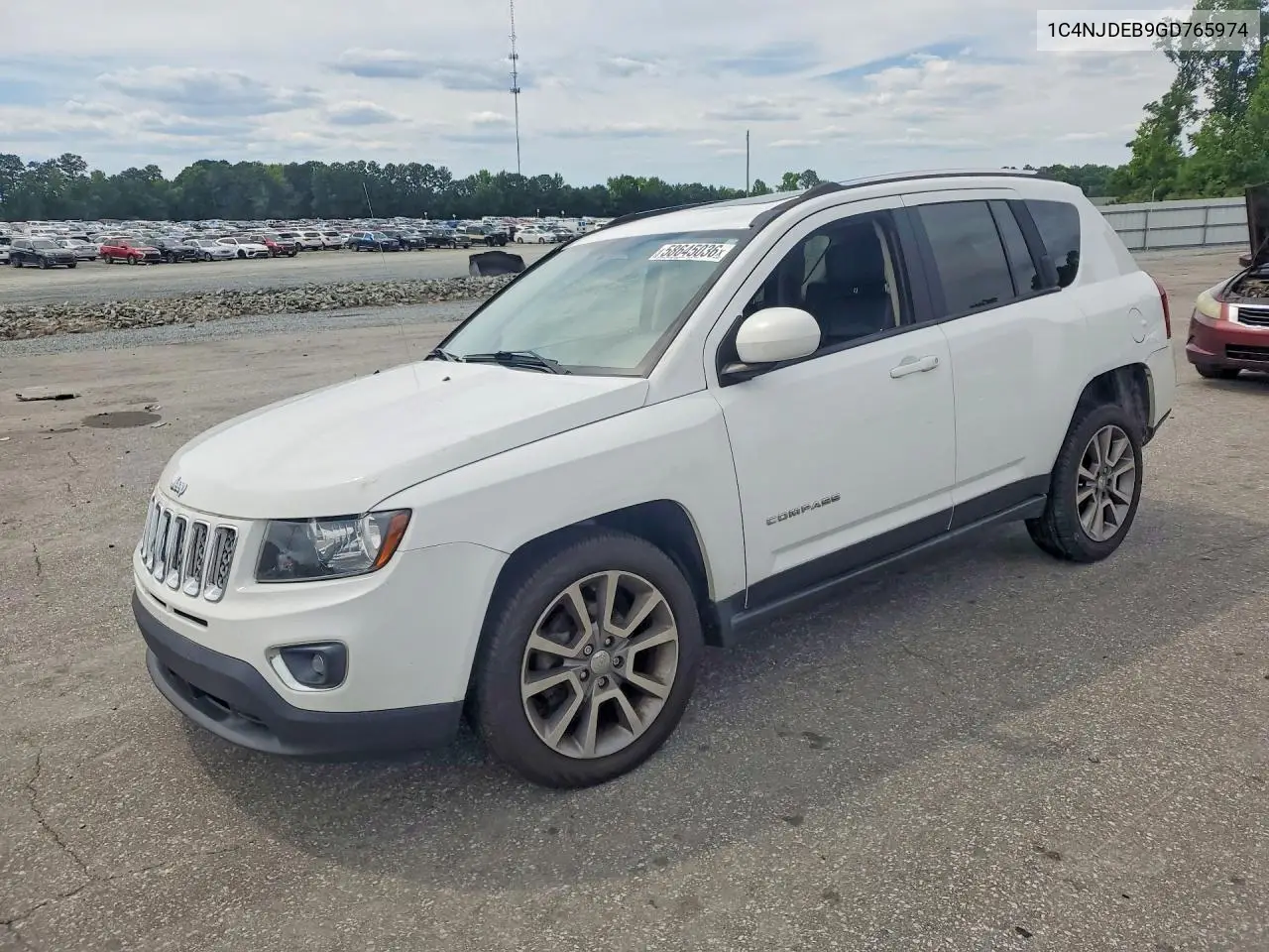 2016 Jeep Compass Latitude VIN: 1C4NJDEB9GD765974 Lot: 58645036