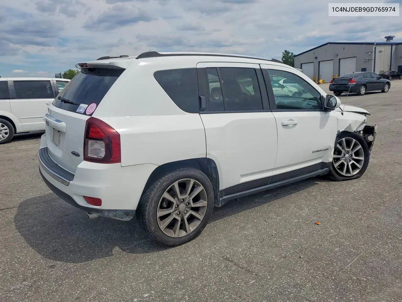 2016 Jeep Compass Latitude VIN: 1C4NJDEB9GD765974 Lot: 58645036