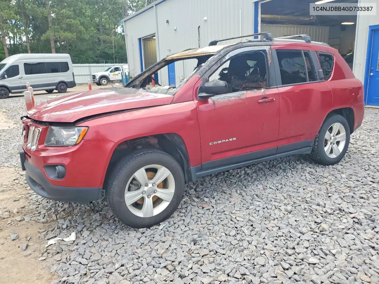 2016 Jeep Compass Sport VIN: 1C4NJDBB4GD733387 Lot: 58875096