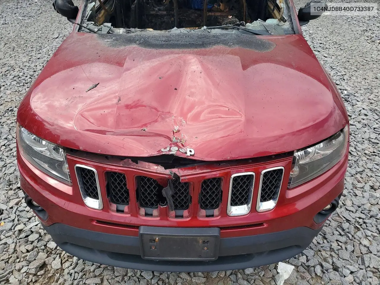 2016 Jeep Compass Sport VIN: 1C4NJDBB4GD733387 Lot: 58875096