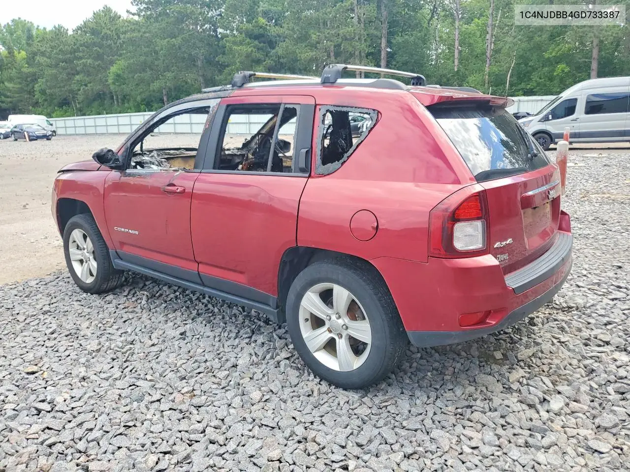 2016 Jeep Compass Sport VIN: 1C4NJDBB4GD733387 Lot: 58875096