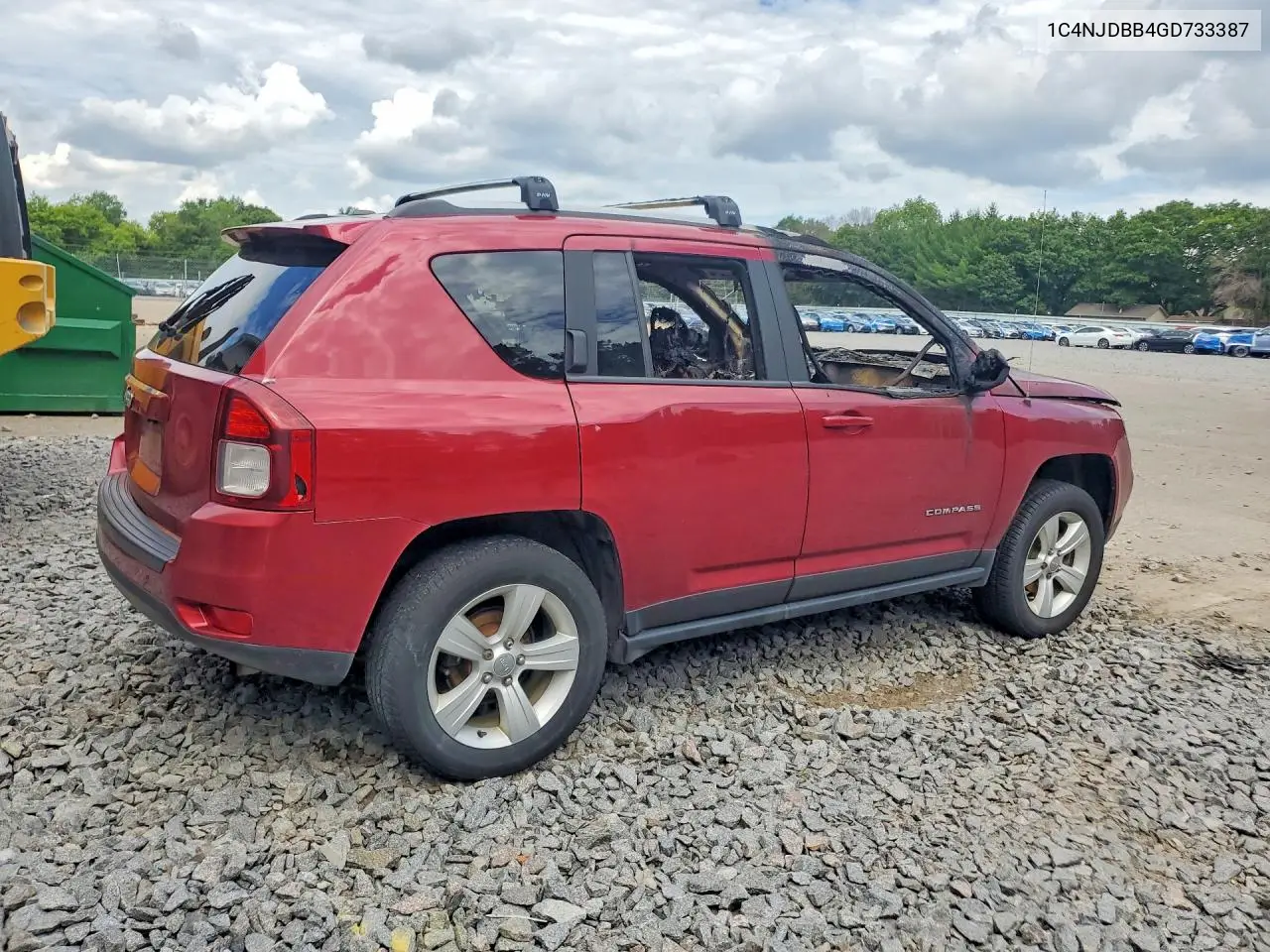 2016 Jeep Compass Sport VIN: 1C4NJDBB4GD733387 Lot: 58875096