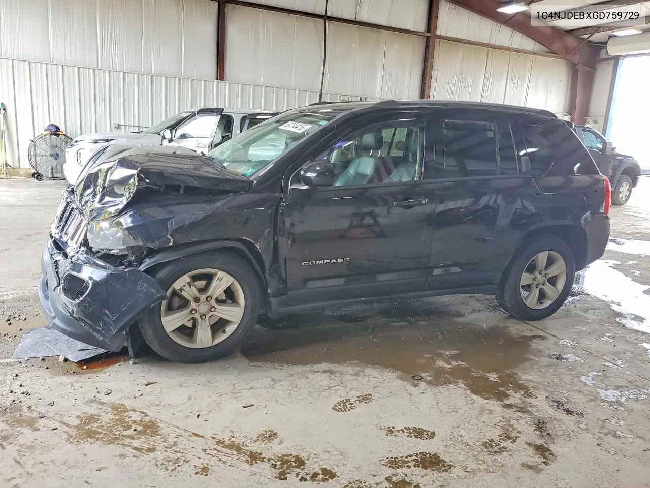 2016 Jeep Compass Latitude VIN: 1C4NJDEBXGD759729 Lot: 59734426