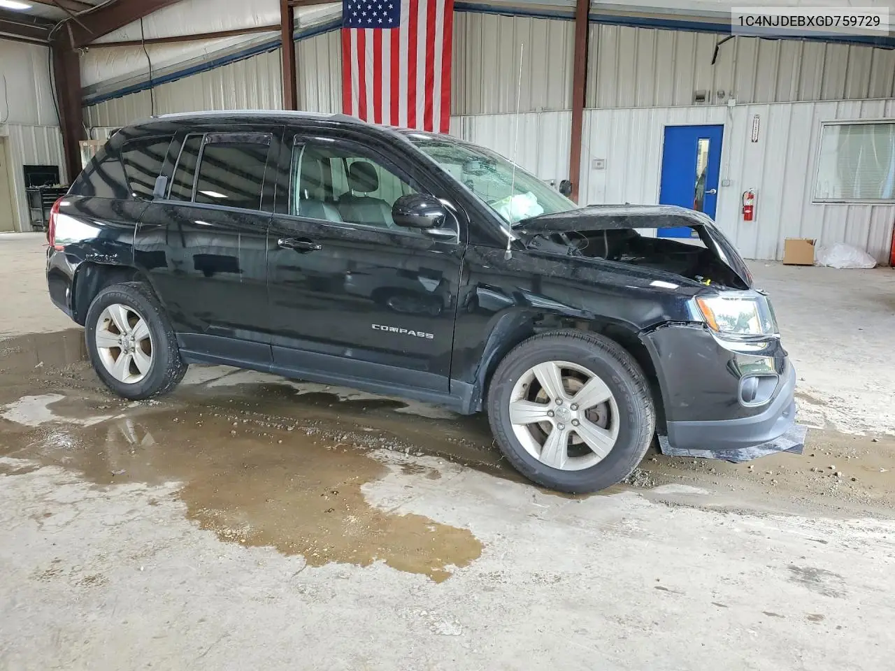 2016 Jeep Compass Latitude VIN: 1C4NJDEBXGD759729 Lot: 59734426