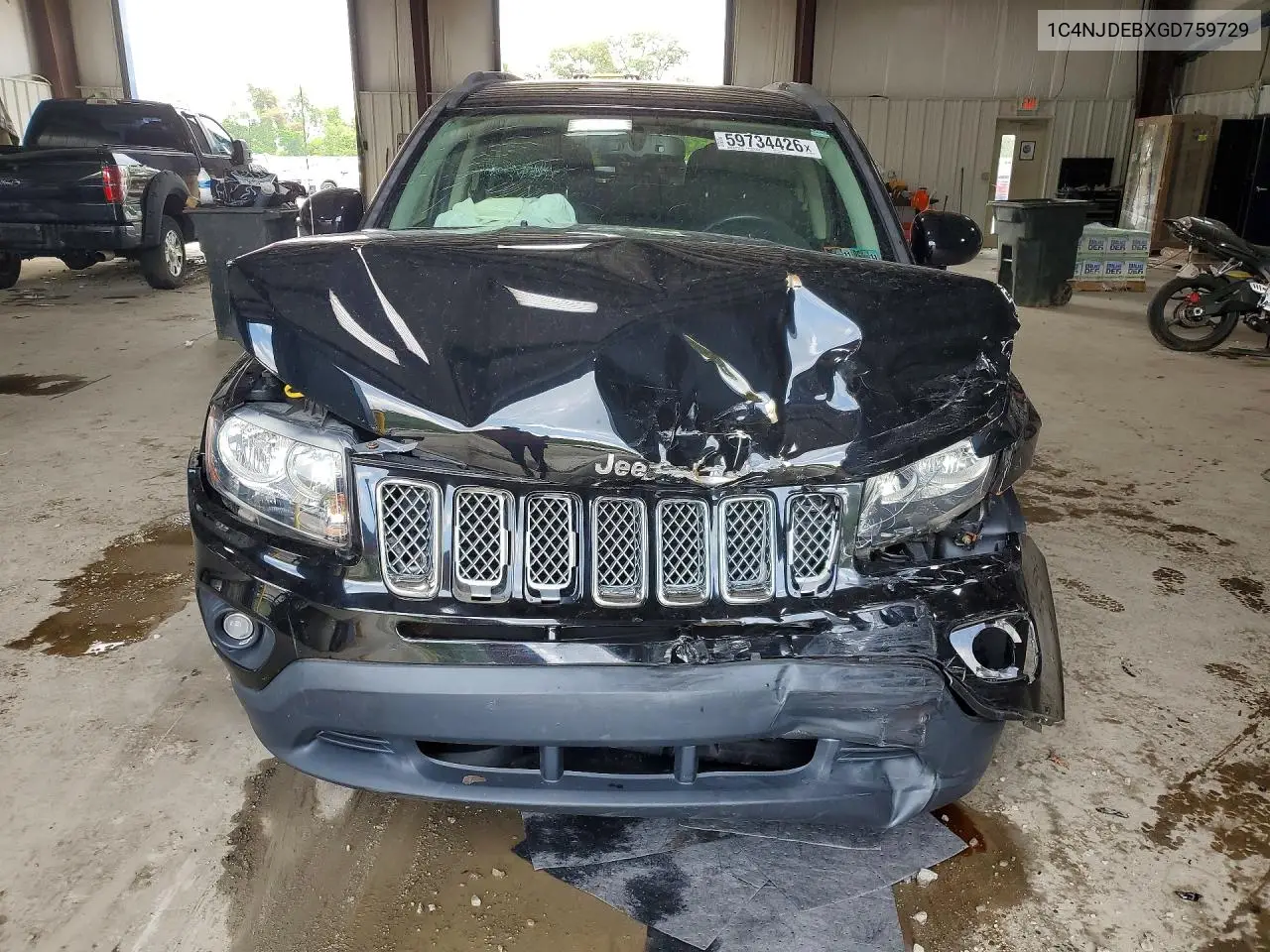 2016 Jeep Compass Latitude VIN: 1C4NJDEBXGD759729 Lot: 59734426