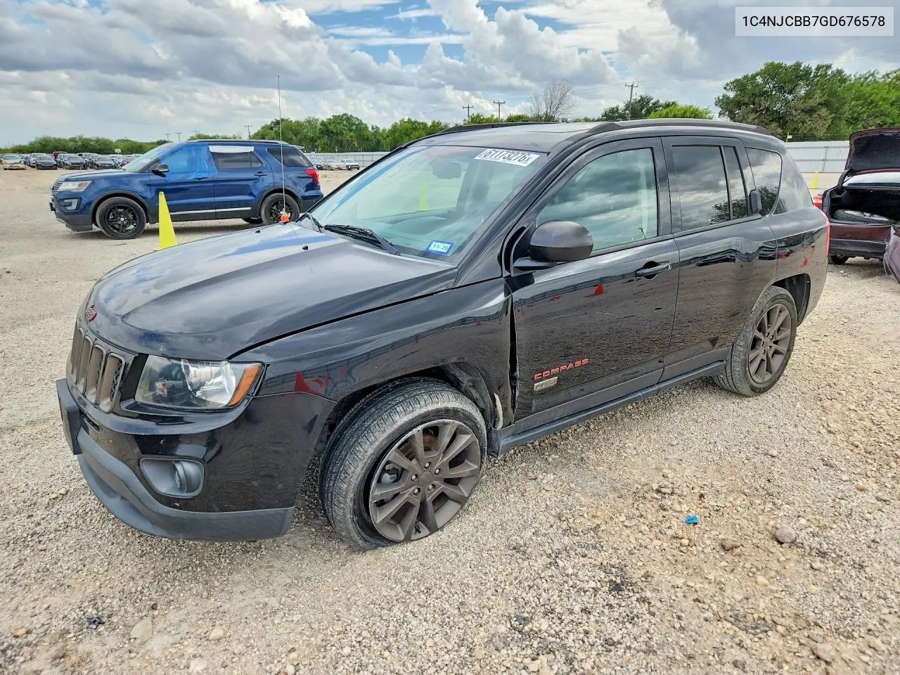 2016 Jeep Compass Sport VIN: 1C4NJCBB7GD676578 Lot: 61173276