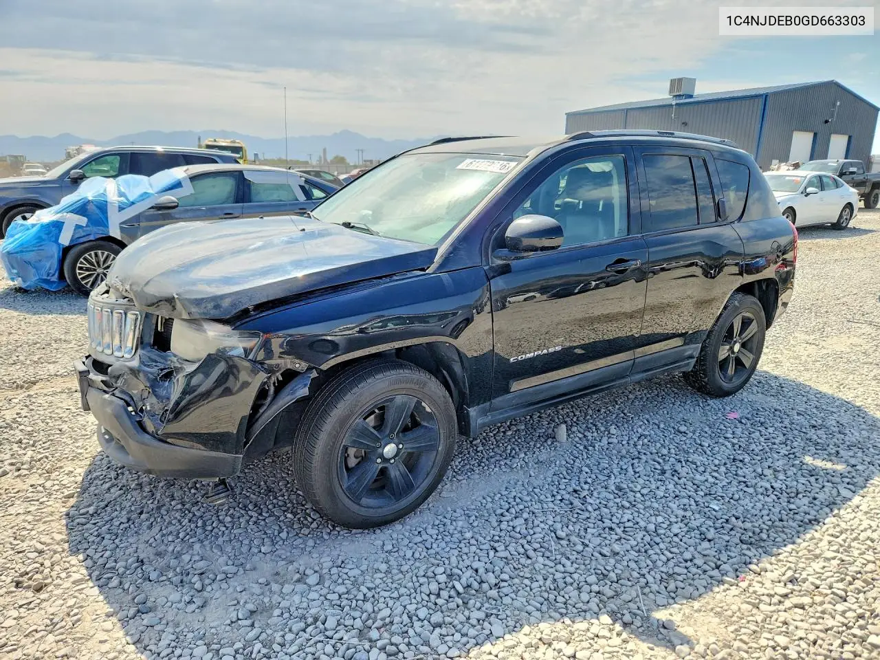 2016 Jeep Compass Latitude VIN: 1C4NJDEB0GD663303 Lot: 61179616