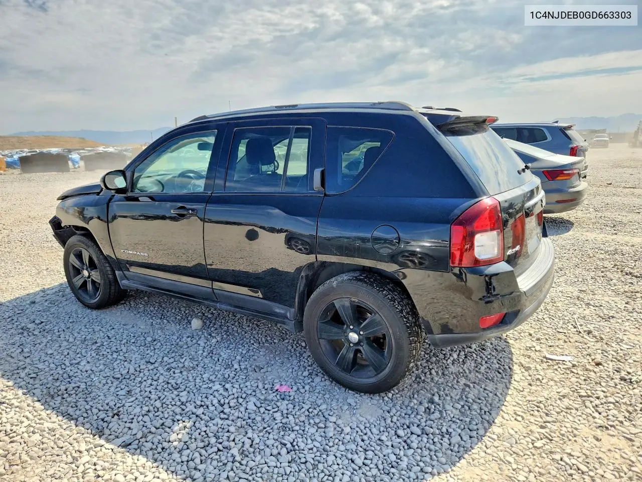 2016 Jeep Compass Latitude VIN: 1C4NJDEB0GD663303 Lot: 61179616