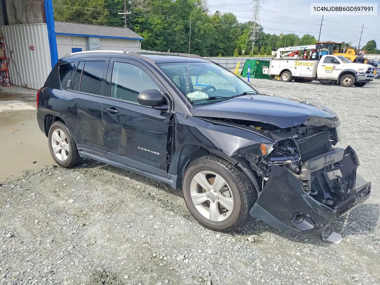 2016 Jeep Compass Sport VIN: 1C4NJDBB6GD597991 Lot: 61295106