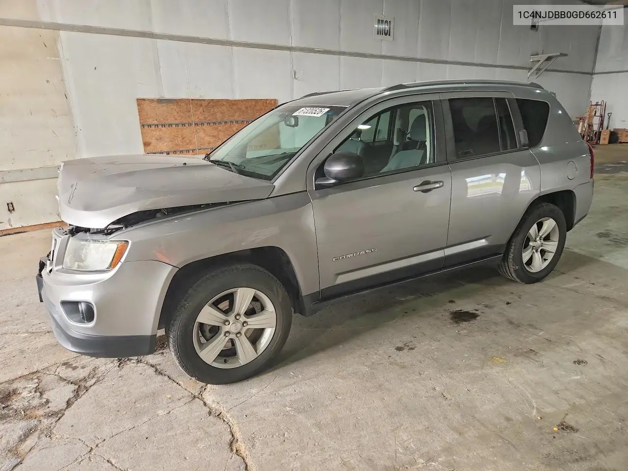 2016 Jeep Compass Sport VIN: 1C4NJDBB0GD662611 Lot: 61320526