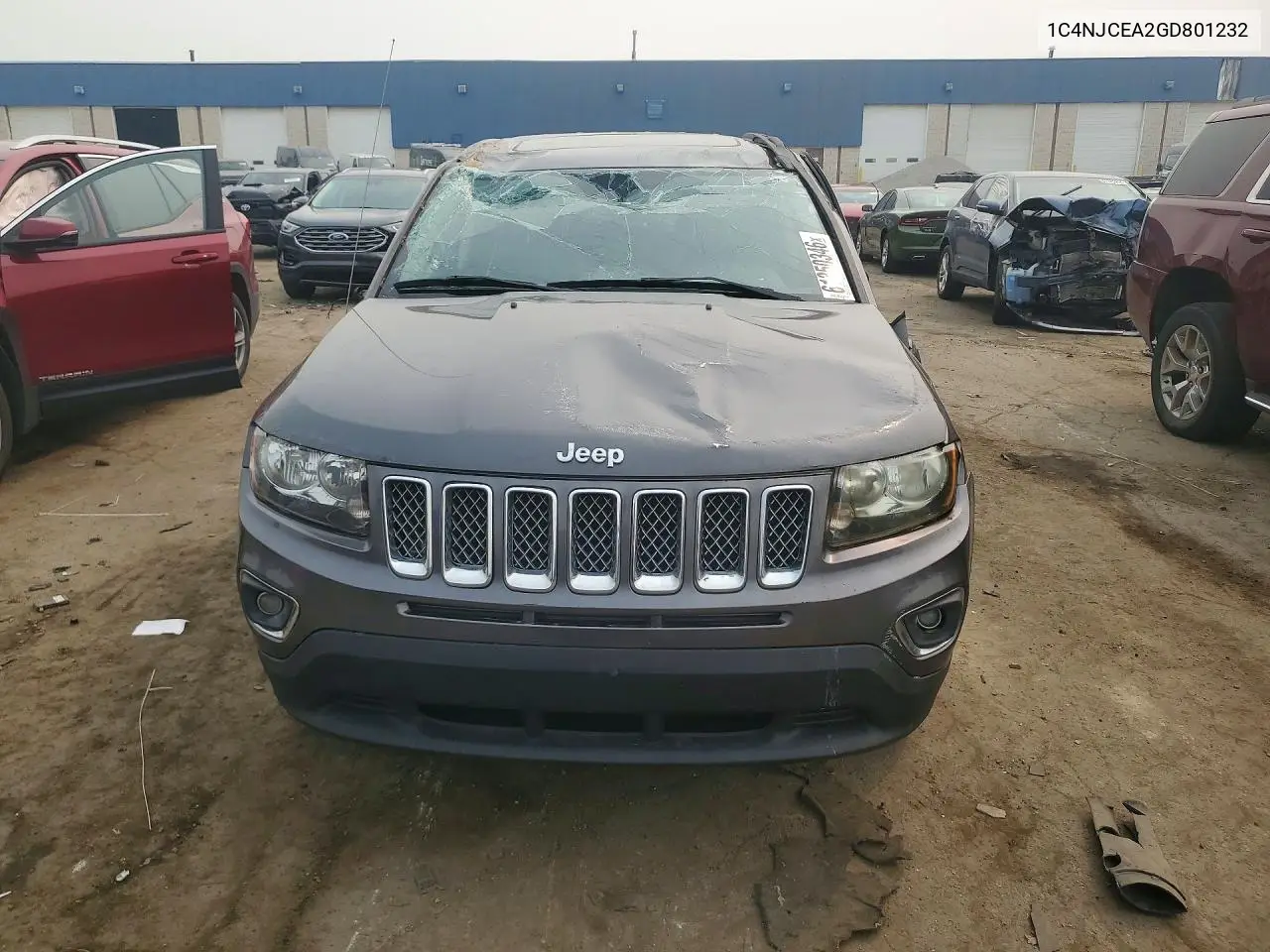 2016 Jeep Compass Latitude VIN: 1C4NJCEA2GD801232 Lot: 61350346