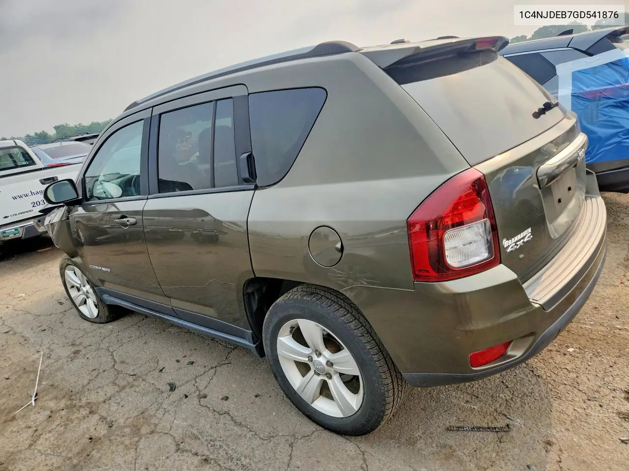 2016 Jeep Compass Latitude VIN: 1C4NJDEB7GD541876 Lot: 61481056