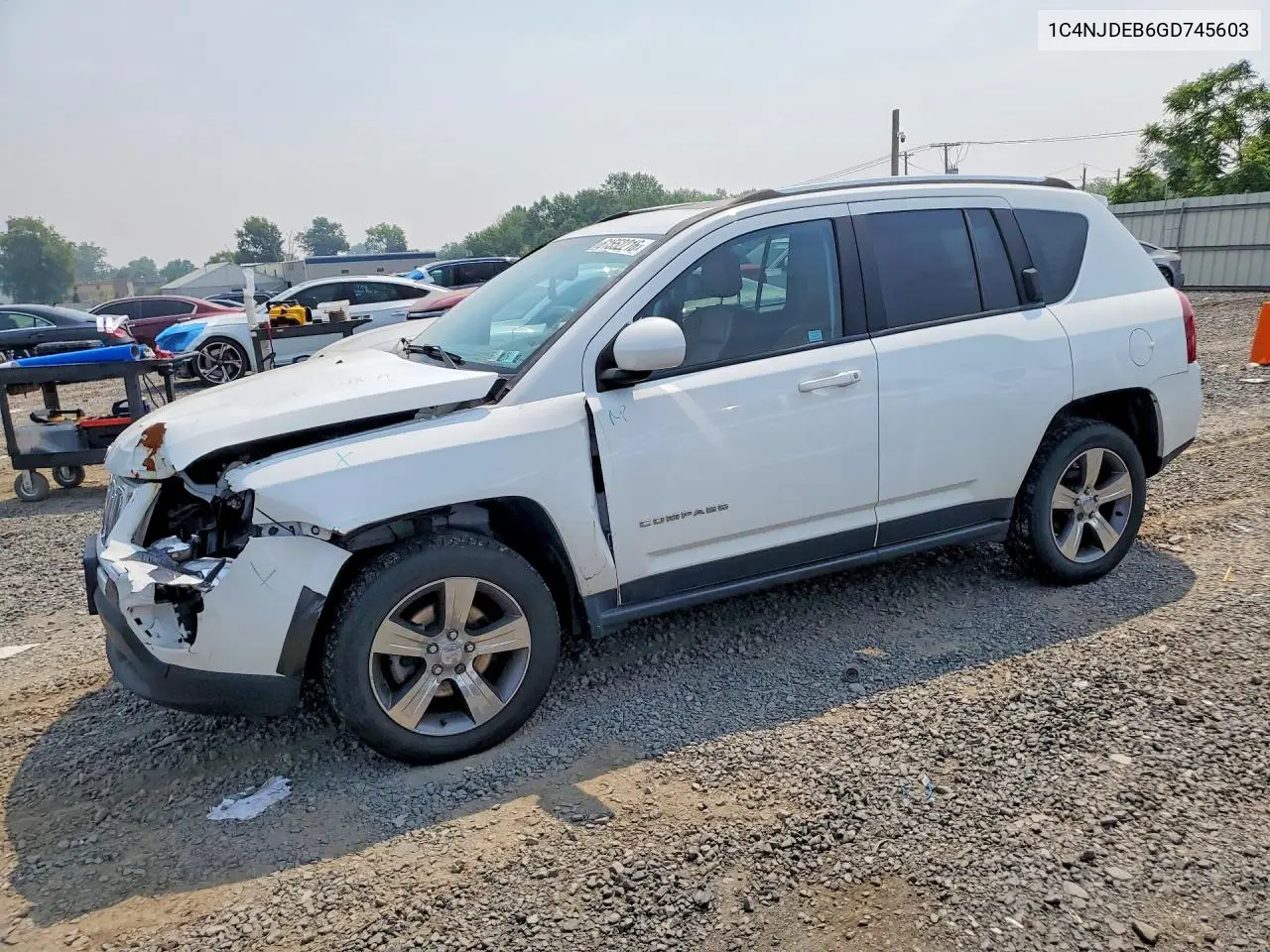 2016 Jeep Compass Latitude VIN: 1C4NJDEB6GD745603 Lot: 61552216