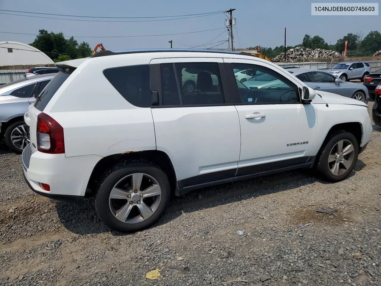 2016 Jeep Compass Latitude VIN: 1C4NJDEB6GD745603 Lot: 61552216