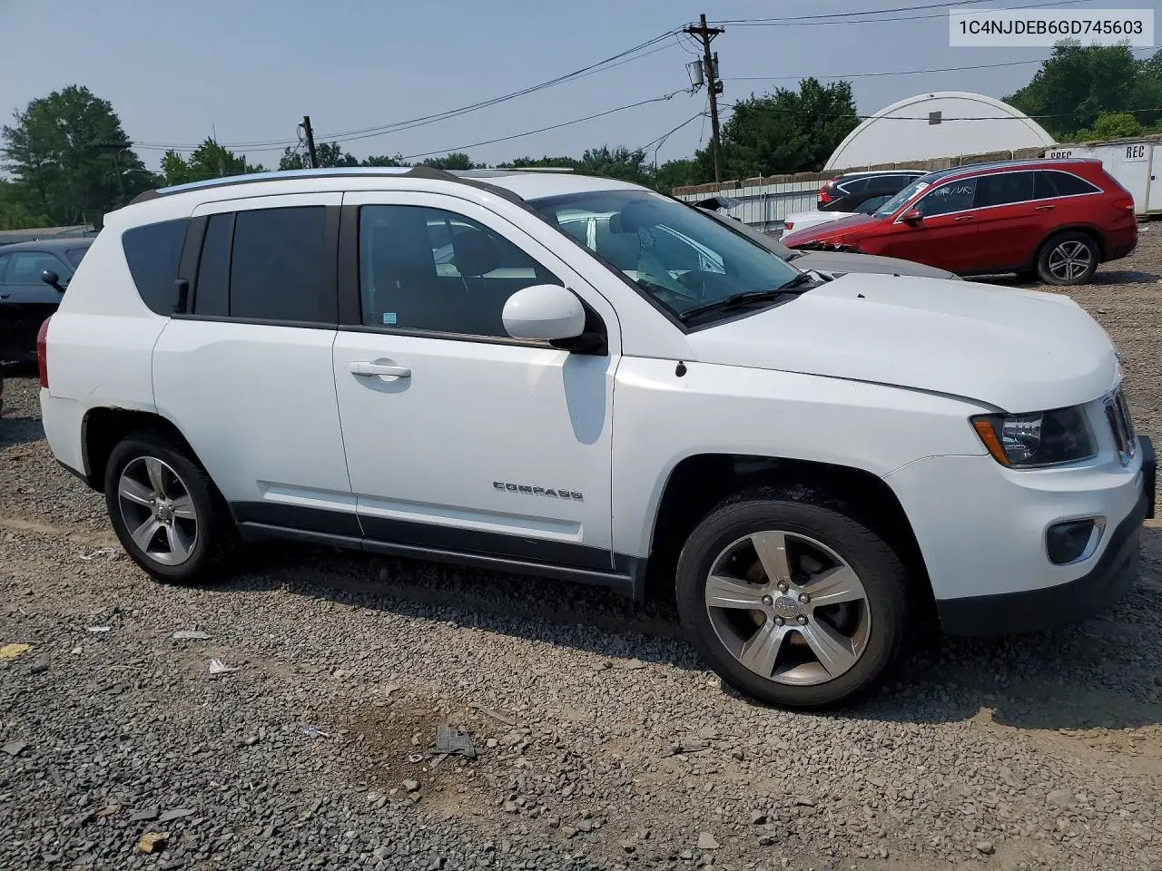 2016 Jeep Compass Latitude VIN: 1C4NJDEB6GD745603 Lot: 61552216