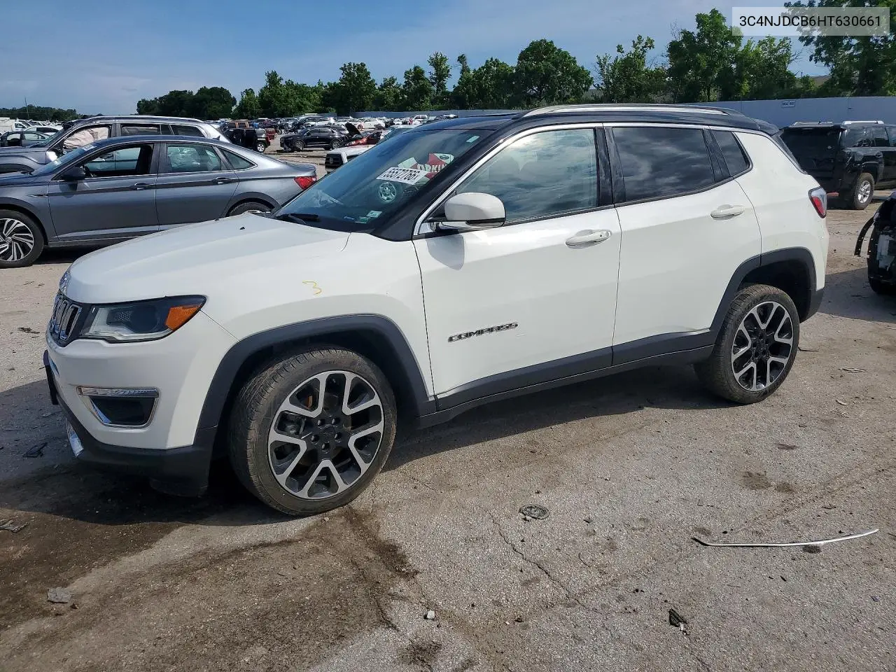 2017 Jeep Compass Limited VIN: 3C4NJDCB6HT630661 Lot: 55572766